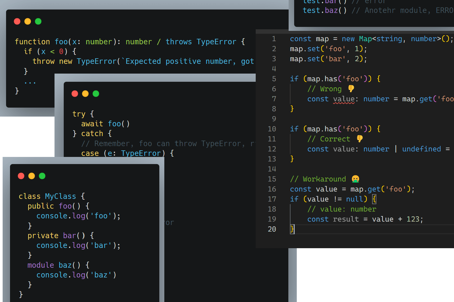 Things I wish TypeScript had. Part 1